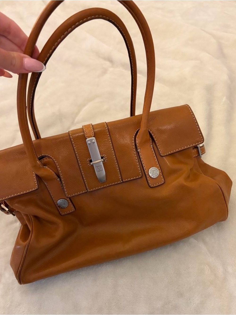 MICHAEL Michael Kors Tan Leather Satchel